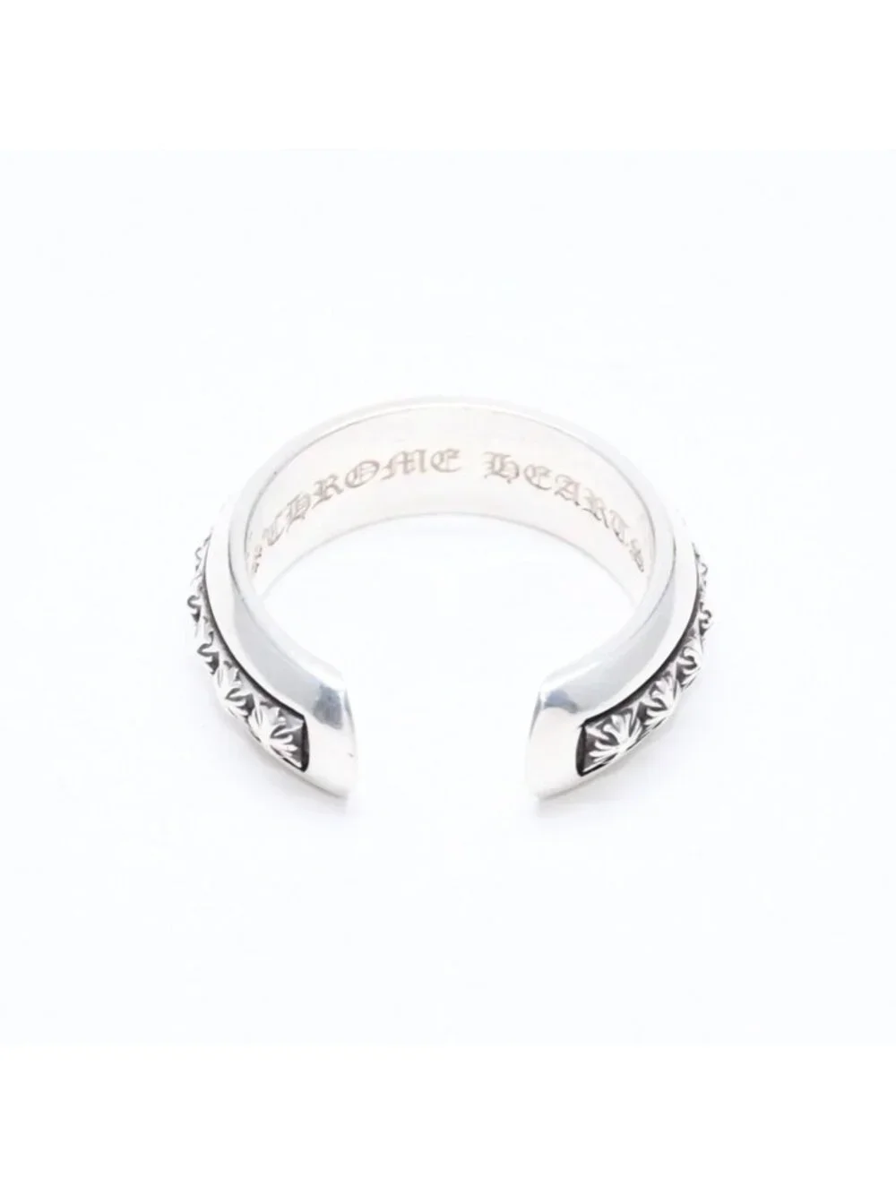 Chrome Hearts CH Plus Pyramid Open Band CH Ring